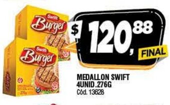Supermercados Yaguar Medallon Swift 4unid 276g oferta