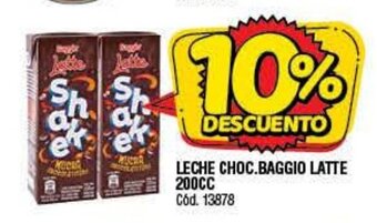 Supermercados Yaguar Leche Choc.Baggio Latte 200cc oferta
