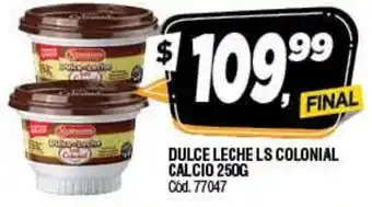 Supermercados Yaguar Dulce Leche LS Colonial Calcio 250g oferta