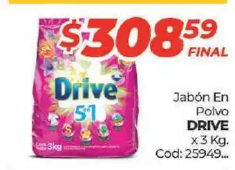 Diarco Drive Jabón En Polvo 3kg oferta