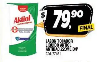 Supermercados Yaguar Jabon Tocador Aktiol Antibac 220ml D/P oferta
