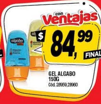 Supermercados Yaguar Gel Algabo 150g oferta