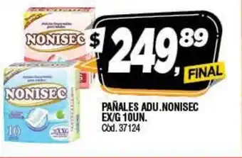 Supermercados Yaguar Pañales Adu. Nonisec Ex/G 10un oferta