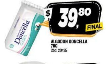 Supermercados Yaguar Algodon Doncella 70g oferta