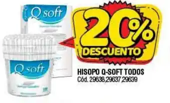 Supermercados Yaguar Hisopo Q-Soft Todos oferta