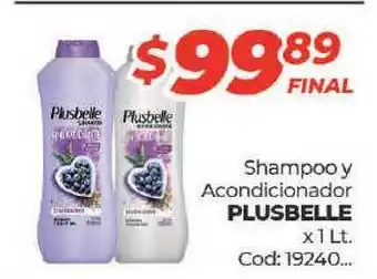 Diarco Plusbelle Shampoo Y Acondicionador 1Lt oferta