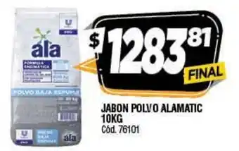 Supermercados Yaguar Jabon Polvo Alamatic 10kg oferta