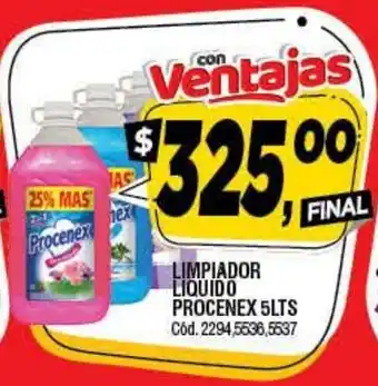 Supermercados Yaguar Procenex Limpiador Liquido 5lts oferta