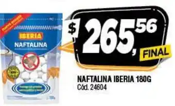 Supermercados Yaguar Naftalina Iberia 180g oferta