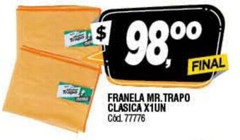 Supermercados Yaguar Franela Mr.Trapo Clasica x 1un oferta