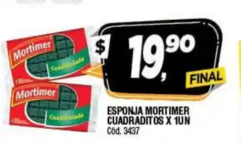 Mortimer Esponja Cuadritos x 1un
