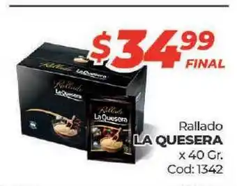 Diarco La Quesera Rallado 40gr oferta