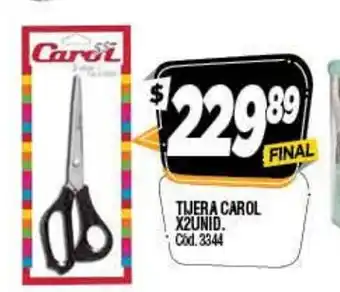 Supermercados Yaguar Tijera Carol x 2unid oferta