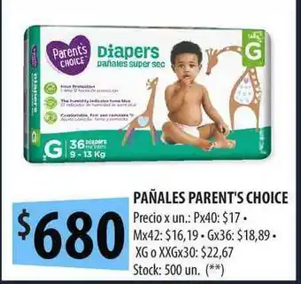 Punto Mayorista Diapers Pañales Parent's Choice oferta