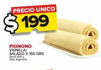 Carrefour Maxi Pionono vainilla/salado/150g oferta