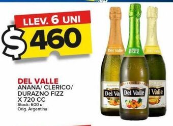 Carrefour Maxi Sidra del valle anana/clerico/durazno fizz x 720cc oferta