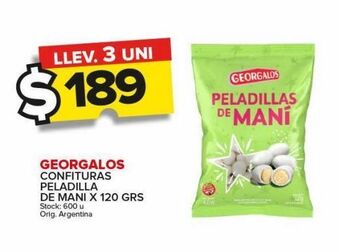 Carrefour Maxi Confitura georgalos peladilla de maní x 120g oferta