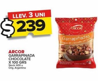 Carrefour Maxi Garrapiñada arcor chocolate x 100g oferta