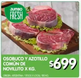 Jumbo Osobuco y azotillo de novillito x kg oferta