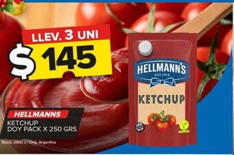 Carrefour Maxi Ketchup hellmann's doypack x 250 gr oferta