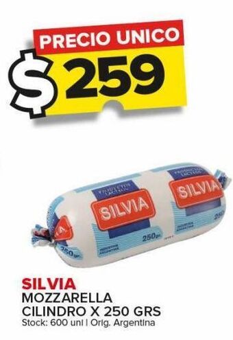 Carrefour Maxi Mozzarella cilindro x 250g silvia oferta