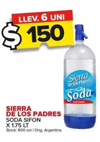 Carrefour Maxi Soda sierra de los padres sifon x 1,75l oferta