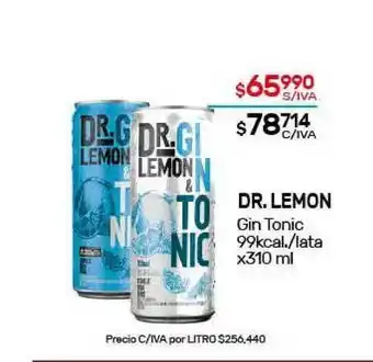 Nini Mayorista Dr.lemon Gin Tonic x310 ml oferta