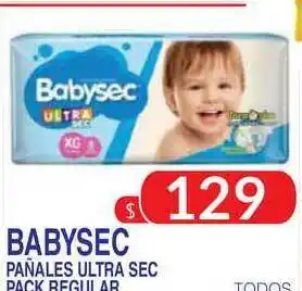 Masivos Babysec Panales Ultra Sec oferta
