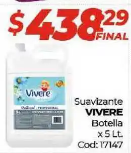 Diarco Vivere Suavizante Botella 5Lt oferta