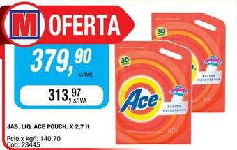 Maxiconsumo Jab. Liq. Ace Pouch. X 2,7 Lt oferta