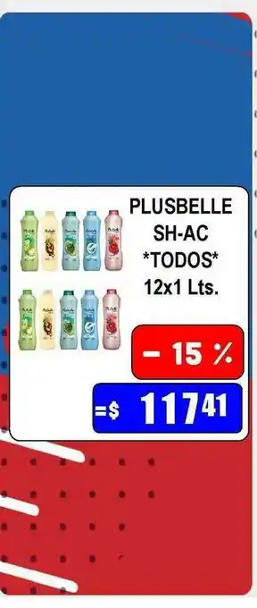Dulcenter Plusbelle SH-AC Todos 12x1 Lts. oferta