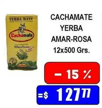 Dulcenter Cachamate Yerba Amar-Rosa 12x500 Grs oferta