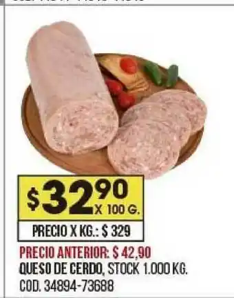 Coto Queso De Cerdo x100g oferta