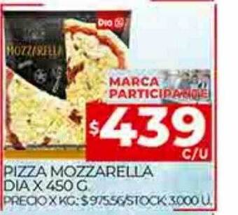 Pizza mozzarella dia
