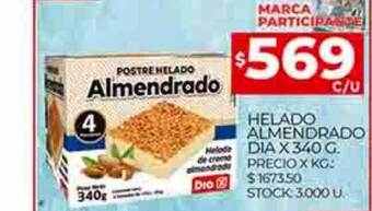 Supermercados DIA Helado almendrado dia oferta