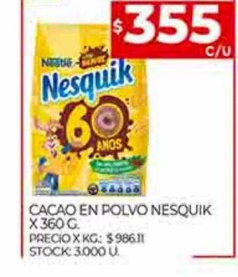 Supermercados DIA Cacao en polvo nesquik oferta