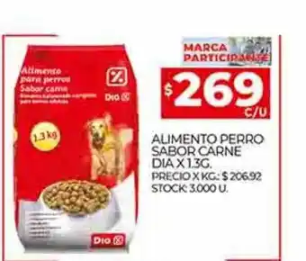 Supermercados DIA Alimento perro sabor carne dia oferta