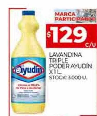 Supermercados DIA Lavandina triple poder ayudin oferta