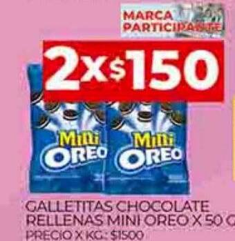 Supermercados DIA Galleitas chocolate rellenas mini oreo oferta