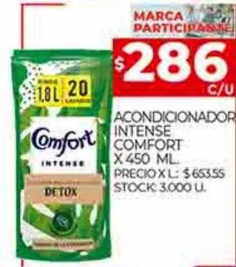 Supermercados DIA Acondicionador intense comfort oferta