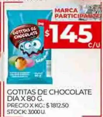 Supermercados DIA Gotitas de chocolate dia oferta