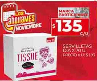 Supermercados DIA Servilletas dia oferta