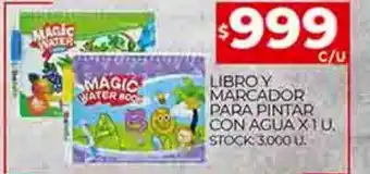Supermercados DIA Libro y marcador para pinta con agua oferta