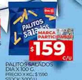 Supermercados DIA Palitos salados dia oferta