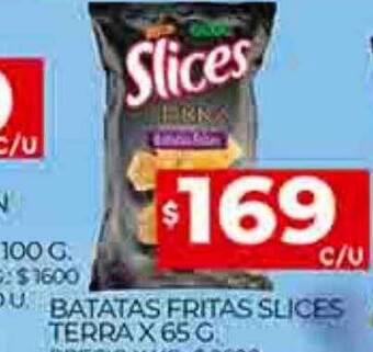 Supermercados DIA Batatas fritas slices terra oferta
