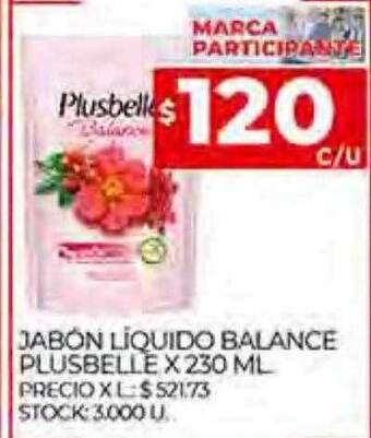 Supermercados DIA Jabon liquido balance plusbelle oferta