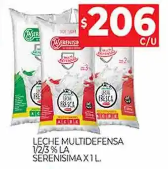 Supermercados DIA Leche multidefensa 1 2 3 % la serenisima oferta