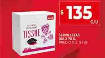 Supermercados DIA Servilletas dia oferta