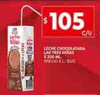 Supermercados DIA Leche chocolatada las tres ninas oferta