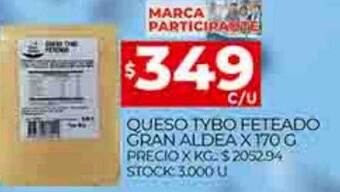 Supermercados DIA Queso tybo feteado gran aldea oferta